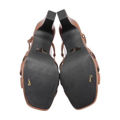 Bronze Block Heels