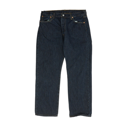 501 Navy Straight Jeans