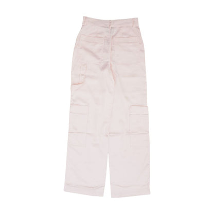 Pink Solid Dress Pants