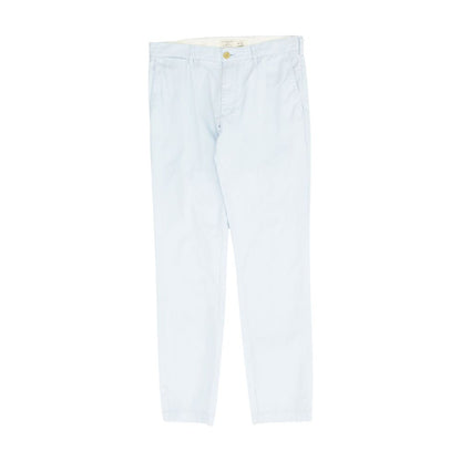 Blue Solid Chino Pants
