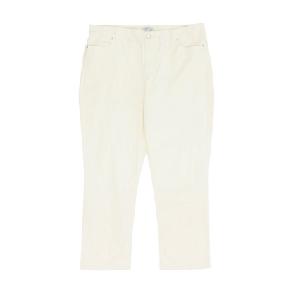 Ivory Petite Straight Pants