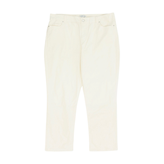 Ivory Petite Straight Pants