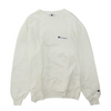 White Solid Sweatshirt Pullover