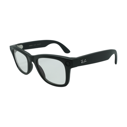 Black Wayfarer Smart Glasses
