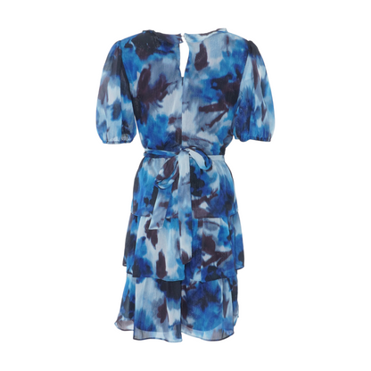 Blue Tie-Dye Midi Dress