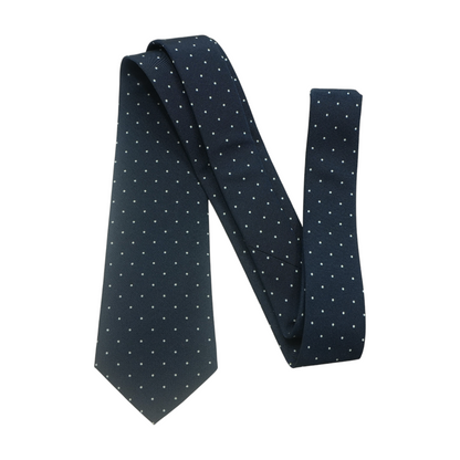 Navy Polka Dot Neck Tie