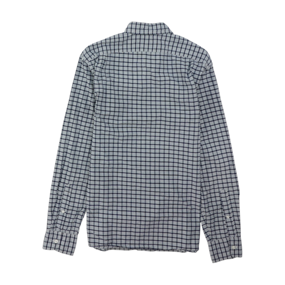 Gray Check Long Sleeve Button Down