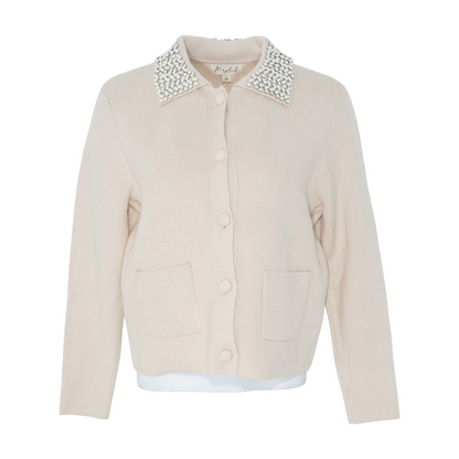 Beige Cardigan Sweater