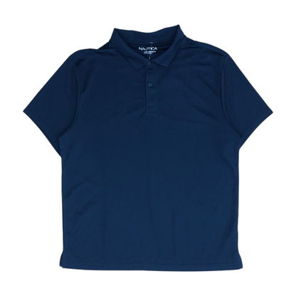Navy Solid Short Sleeve Polo