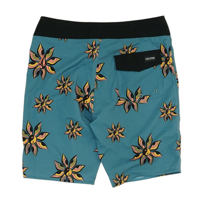 Green Graphic Swim Bottom
