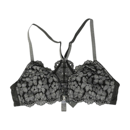 Gray Floral Bralette