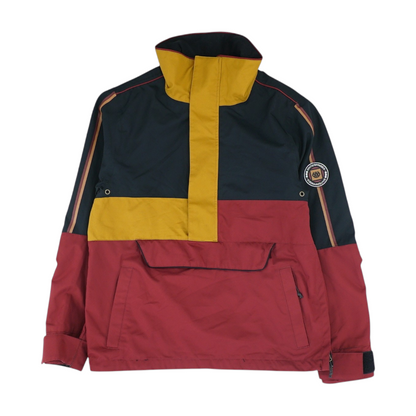 Red Color Block 1/4 Zip Pullover