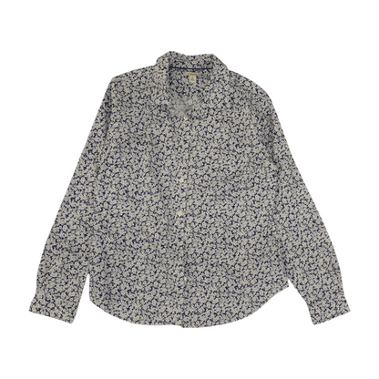 Navy Floral Button Down