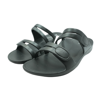 Black Sport Slide Sandals