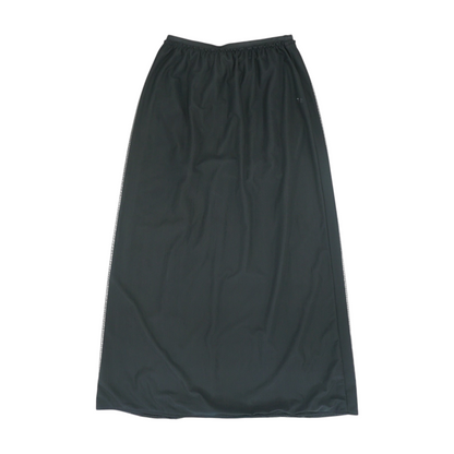 Black Abstract Maxi Skirt