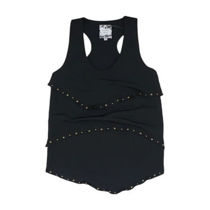 Black Solid Sleeveless Blouse