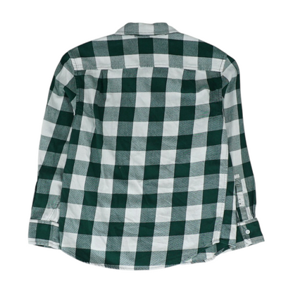 Green Check Flannel Button Down