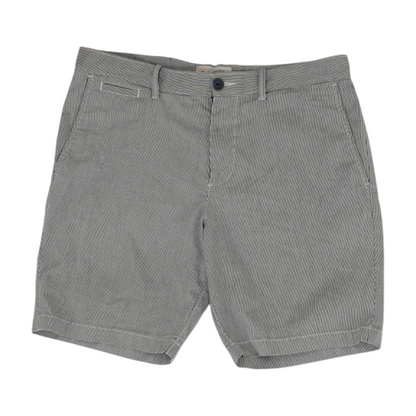 Navy Striped Chino Shorts