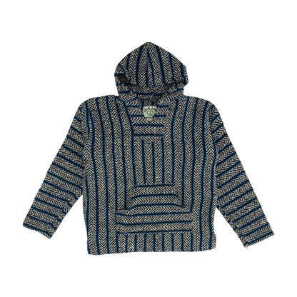 Navy Striped Hoodie Pullover