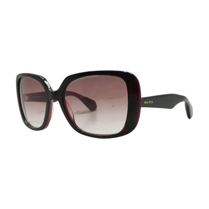 Maroon SMU 02N Oversized Sunglasses