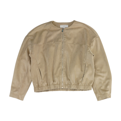 Beige Solid Jacket