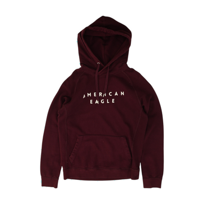 Maroon Solid Hoodie Pullover