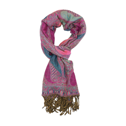 Multi Print 100% Cashmere Scarf
