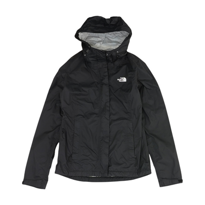 Black Solid Rain Jacket