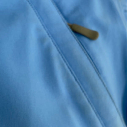 Blue Solid Ski Pants