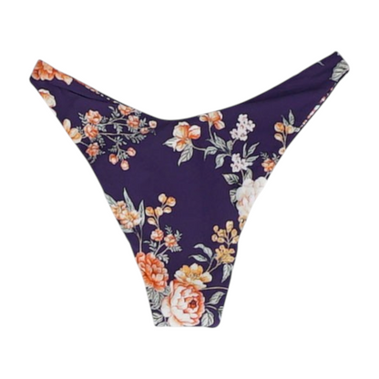 Purple Floral Swim Bottom