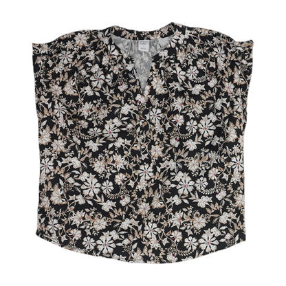 Black Floral Blouse