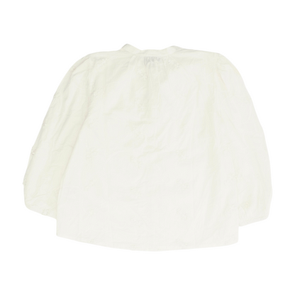 White Floral Blouse