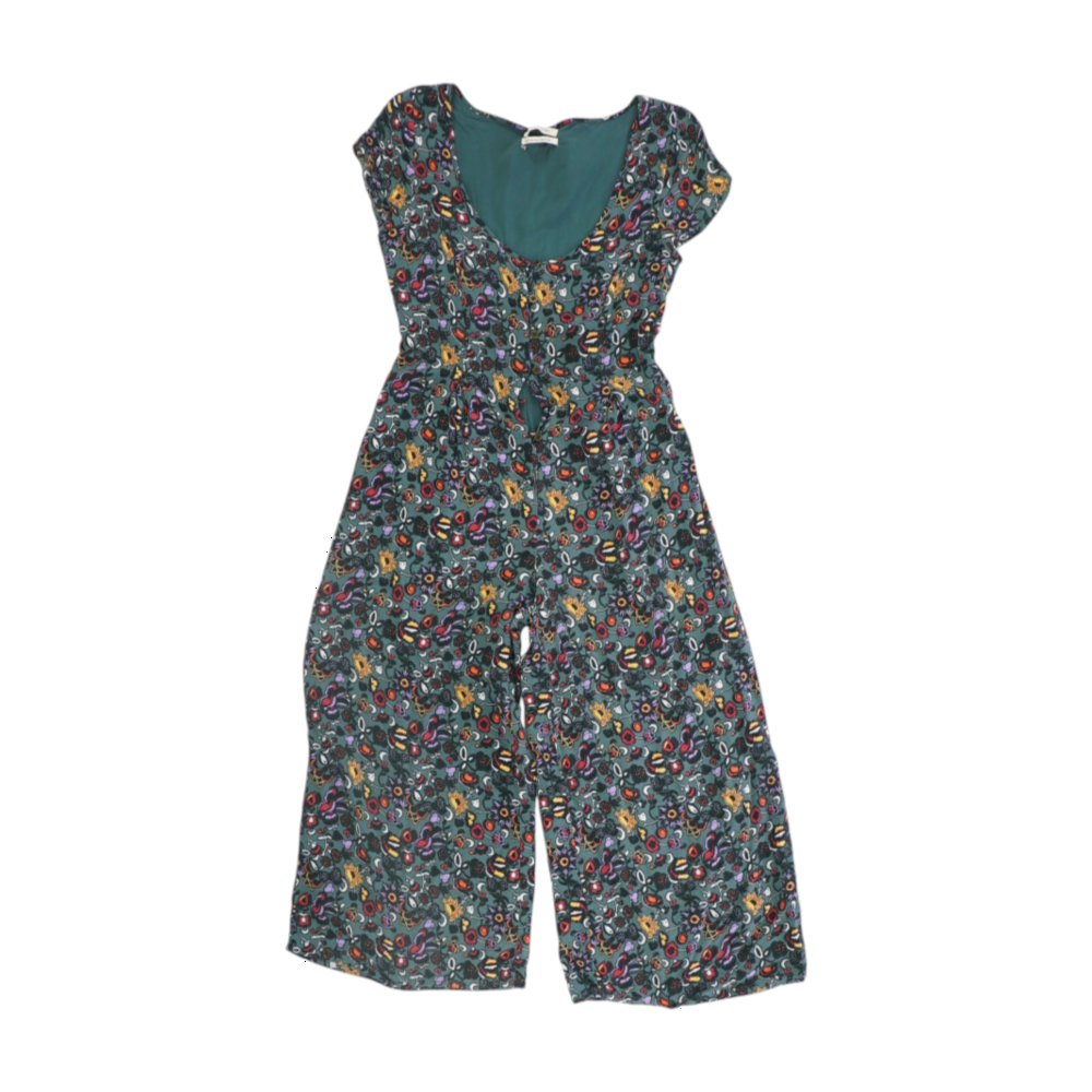 Green Floral Jumpsuit