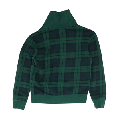 Green Plaid Sweatshirt Pullover