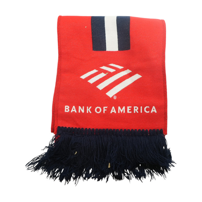 Red Graphic Acrylic Scarf