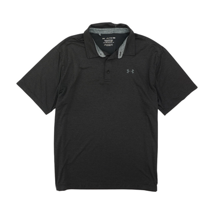 Under Armour Charcoal Solid Short Sleeve Polo – Image 1