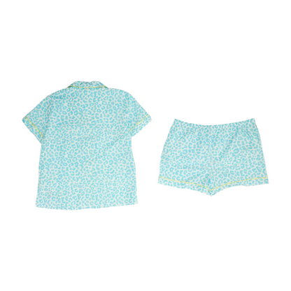Blue Plus Animal Print Pajama Set