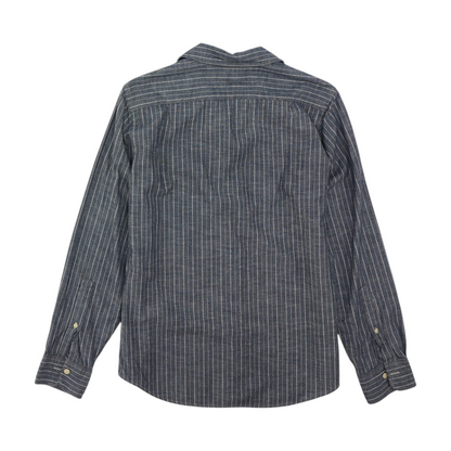 Blue Striped Long Sleeve Button Down