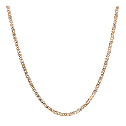 14K Rose Gold Double Link Necklace