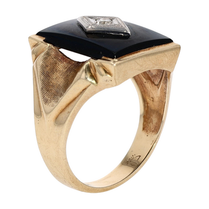10K Yellow Gold Diamond Fashion Ring