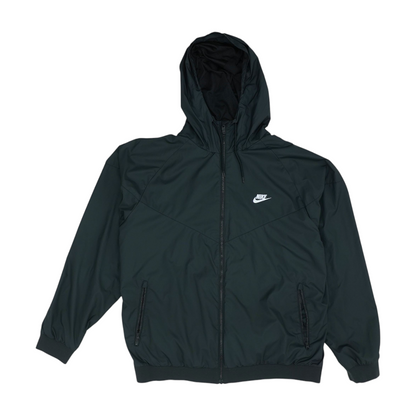 Black Solid Rain Jacket