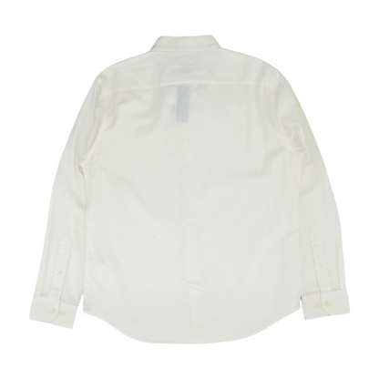Ivory Solid Long Sleeve Button Down