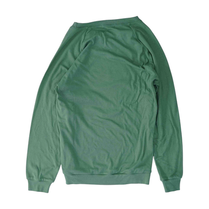 Green Floral Sweatshirt Pullover