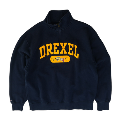 Navy Graphic 1/4 Zip Pullover