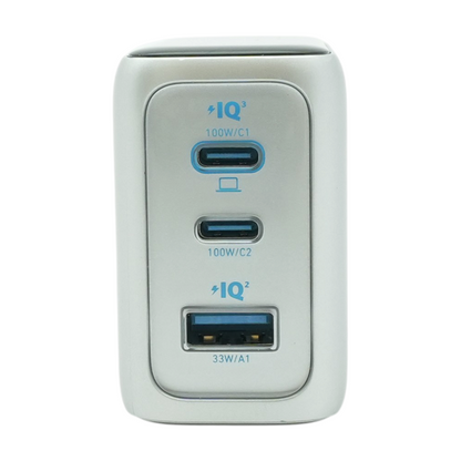 100W 3 Port Charging Block with Smart Display Charging Block