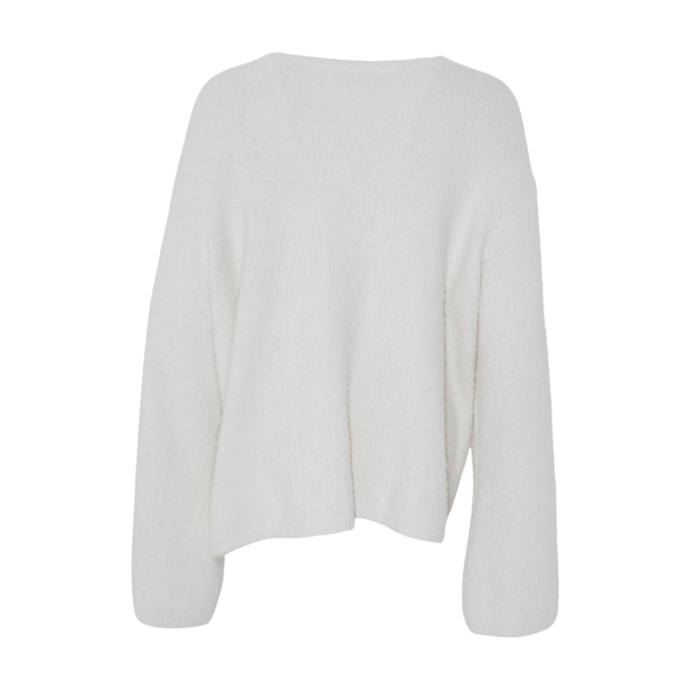 White Plus Size Cardigan Sweater