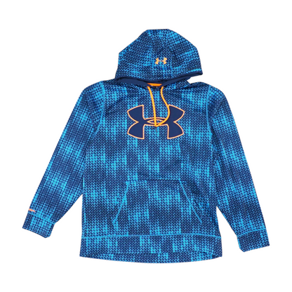 Blue Abstract Hoodie Pullover