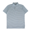 White Striped Short Sleeve Polo