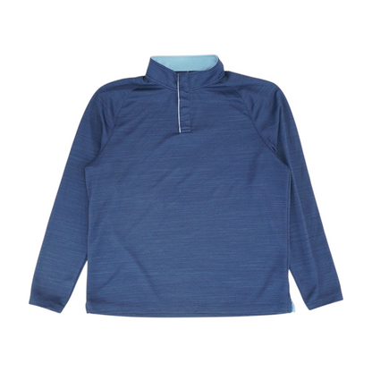 Navy Solid 1/4 Zip Pullover