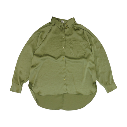 Green Button Down